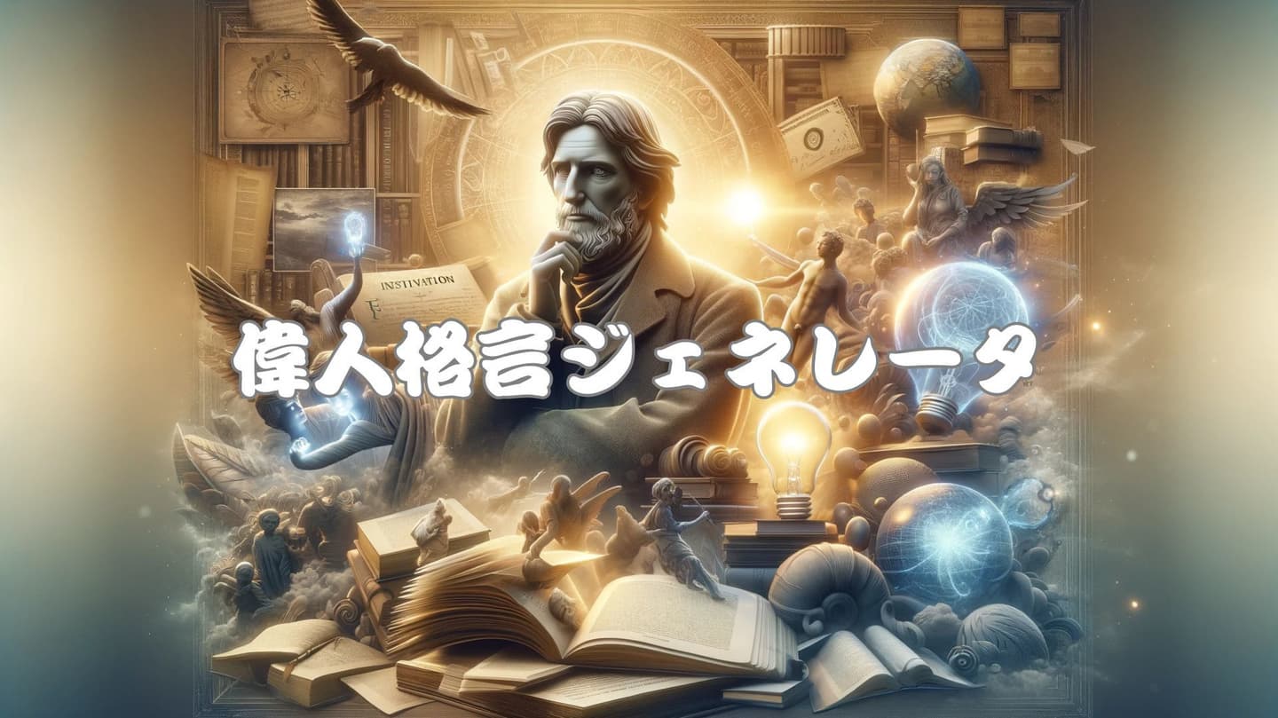 偉人格言ジェネレータ