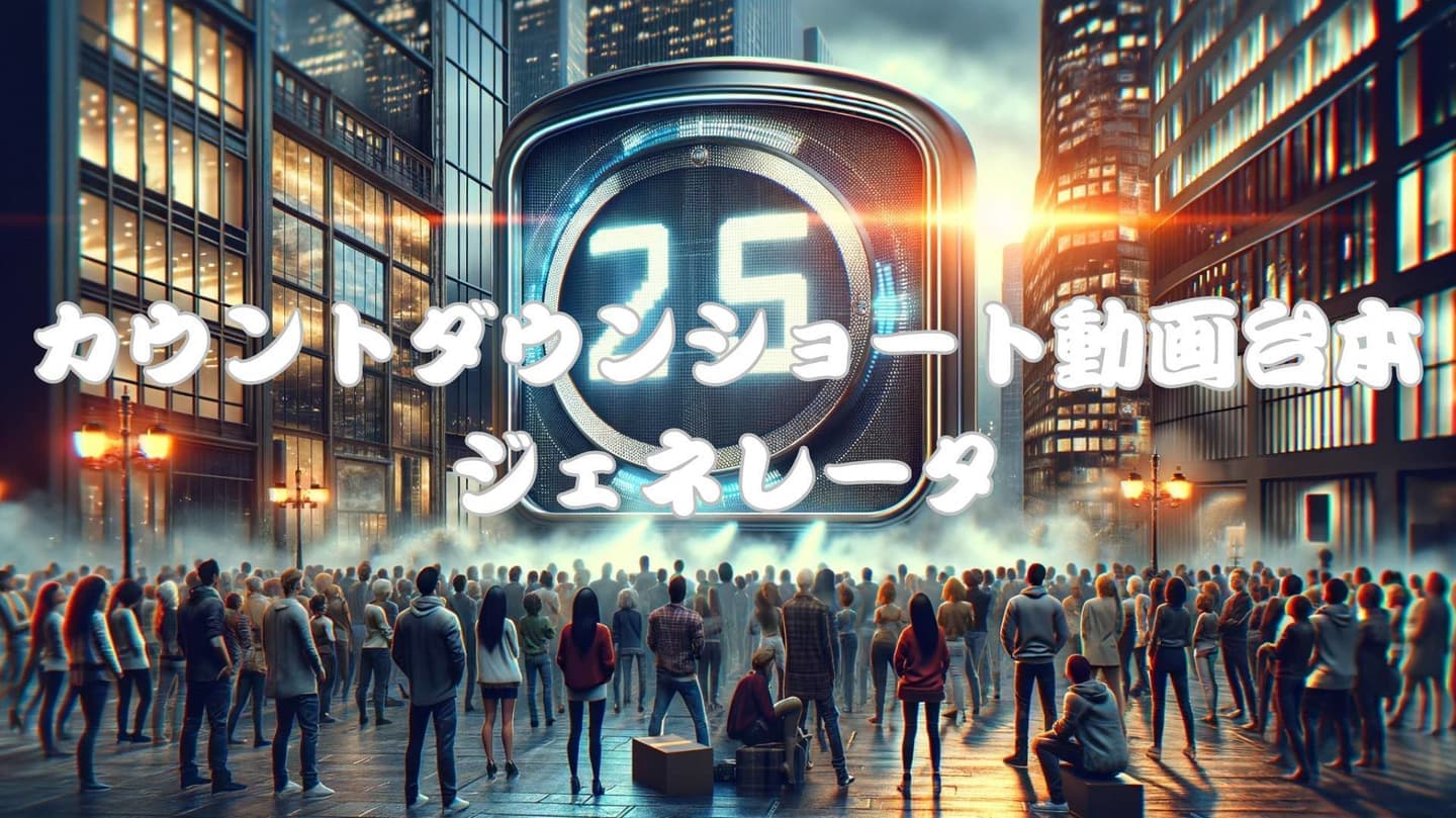 カウントダウンショート動画台本ジェネレータ
